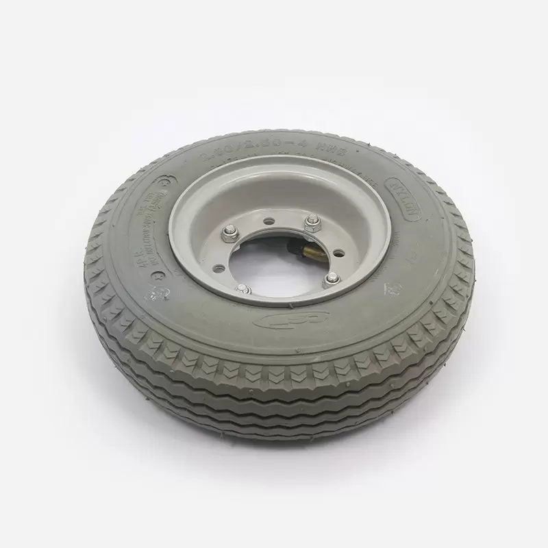 ROUE PNEUMATIQUE GRIS POUR AUTOLAVEUSE TENNANT T5300/5400