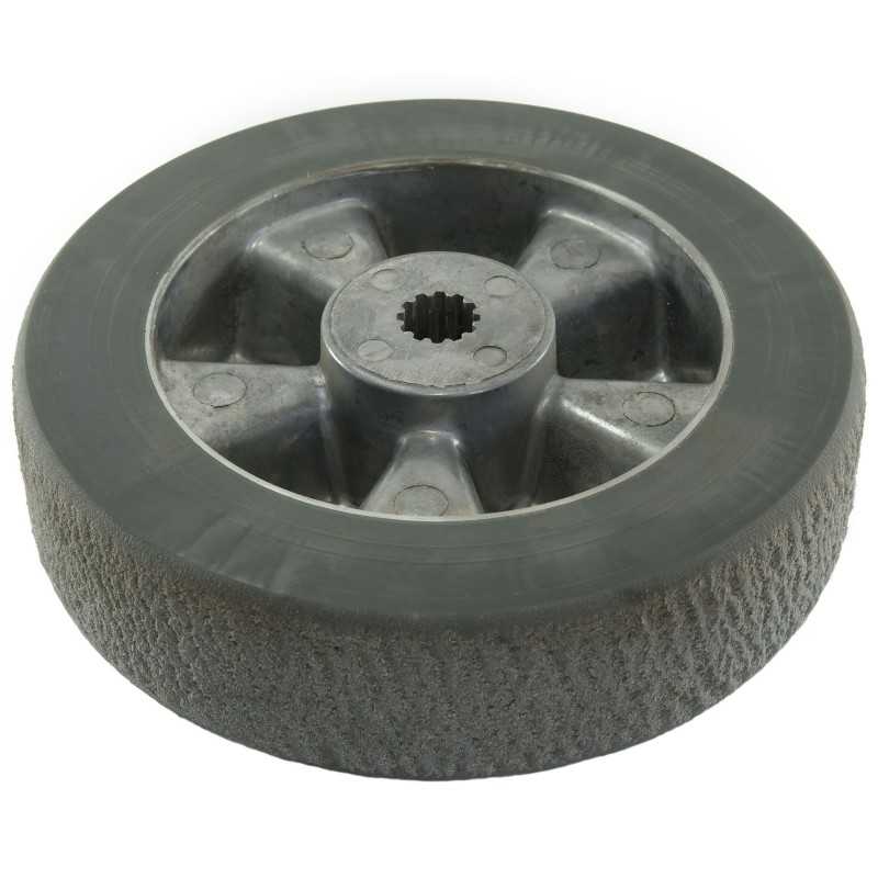 ROUE MOTRICE LATERALE MOYEU CANNELE POUR AUTOLAVEUSE TENNANT T3 (1ERE VERSION)