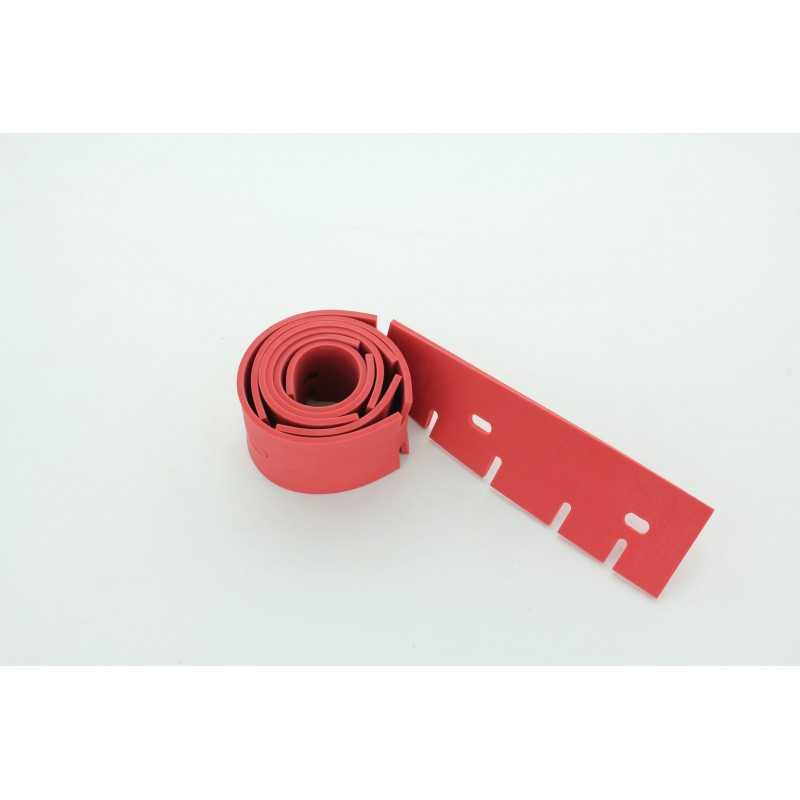 LAMELLE SUCEUR AVANT POUR AUTOLAVEUSE TENNANT T5 (TETE 700MM ) LINATEX ROUGE